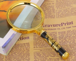 電鍍龍柄放大鏡