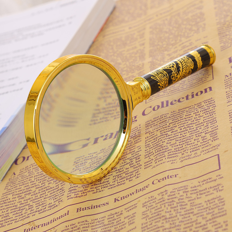 電鍍龍柄放大鏡
